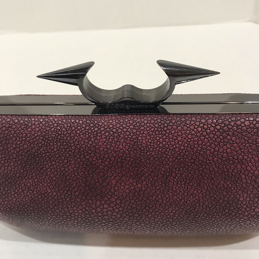 Bcbgenerations Wine Colored Clutch - image 3